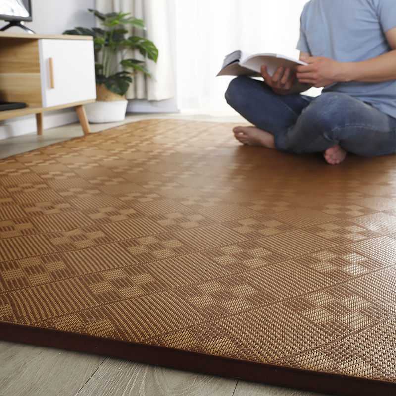夏季简约凉席卧室榻榻米易打理凉席打地铺用乘凉藤席地毯贴标
