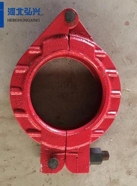 DN125A/B型精铸管卡 大螺母5.3kg管卡 加重铸造管卡