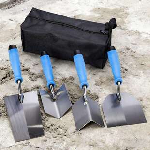 抹泥刀套装腻子刮刀瓦工抹灰工具建筑装修阴阳角抹板抹墙刀