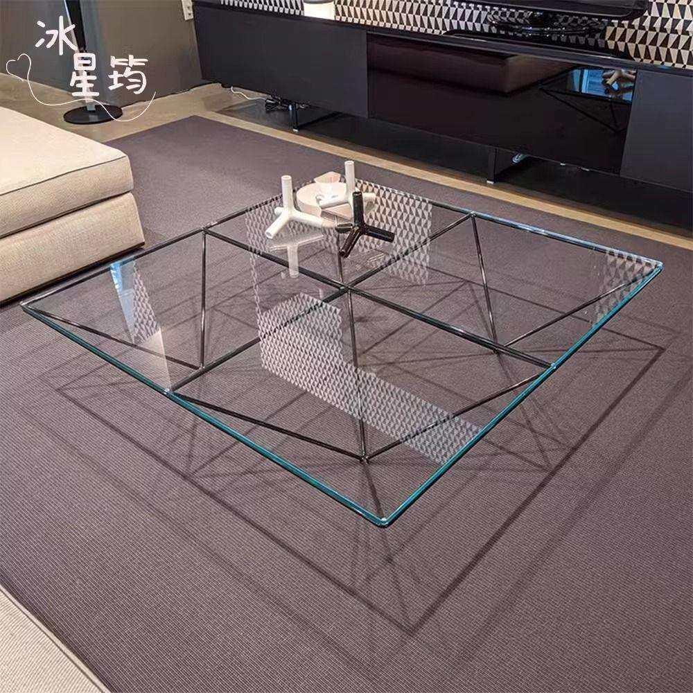客厅家用长茶几2025新款玻璃网红极简轻奢简约现代创意艺术高级感