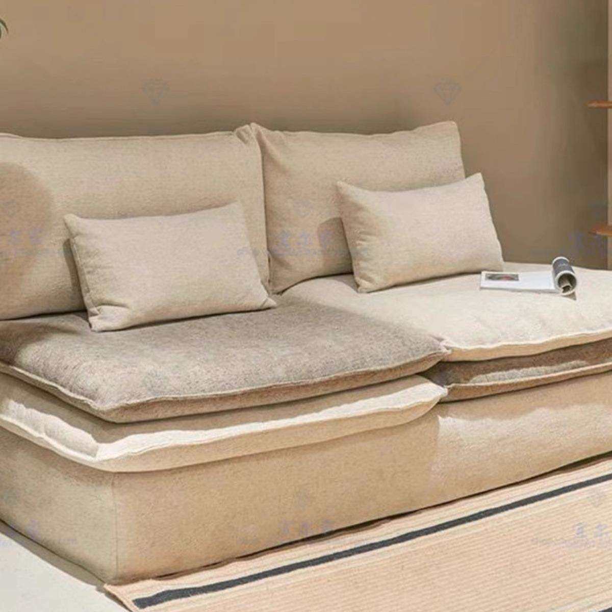 北欧民宿客厅沙发小户型超软双人单人位侘寂风亚麻布艺沙发可拆洗,电子元器件市场,其它元器件,淘宝优惠券,粉丝福利购,淘宝优惠卷