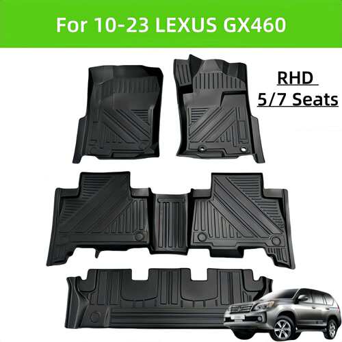 For 10-23 LEIXUS GX460 RHD TPE Car Floor Mat/Rear Trunk Mat