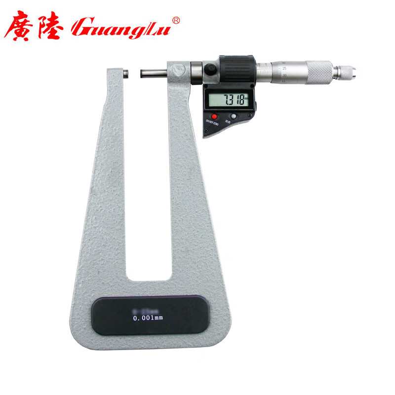 广陆 数显深弓架千分尺 211-102EK-200【弓深200】