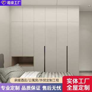 全屋定制衣柜卧室 多层实木板enf千年舟玄关柜隔断屏风定做衣帽间