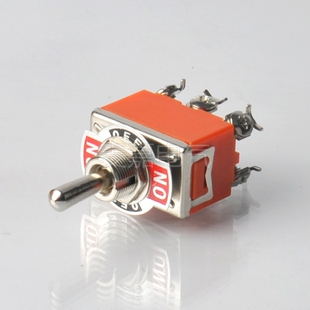 厂家直销1322系列六脚三档品牌质量保证NO NO摇柄钮子开关 OFF