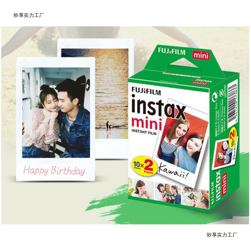 适用富士拍立得相纸相机三寸白边相纸成像相片纸胶片复古跨境