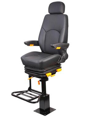 CA04真皮升降旋转带踏板座椅改装货船轮船游艇渔船船舶驾驶员座椅