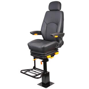 CA04真皮升降旋转带踏板座椅改装货船轮船游艇渔船船舶驾驶员座椅