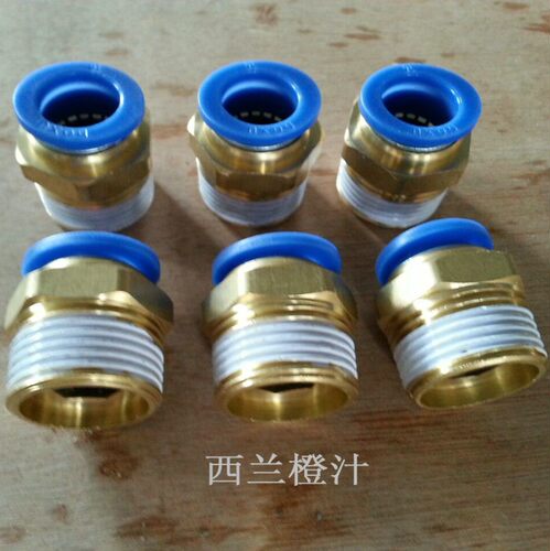 气动快速接头气管快插螺纹直通PC4PC6PC8PC10PC12-M5/01/02/03/04