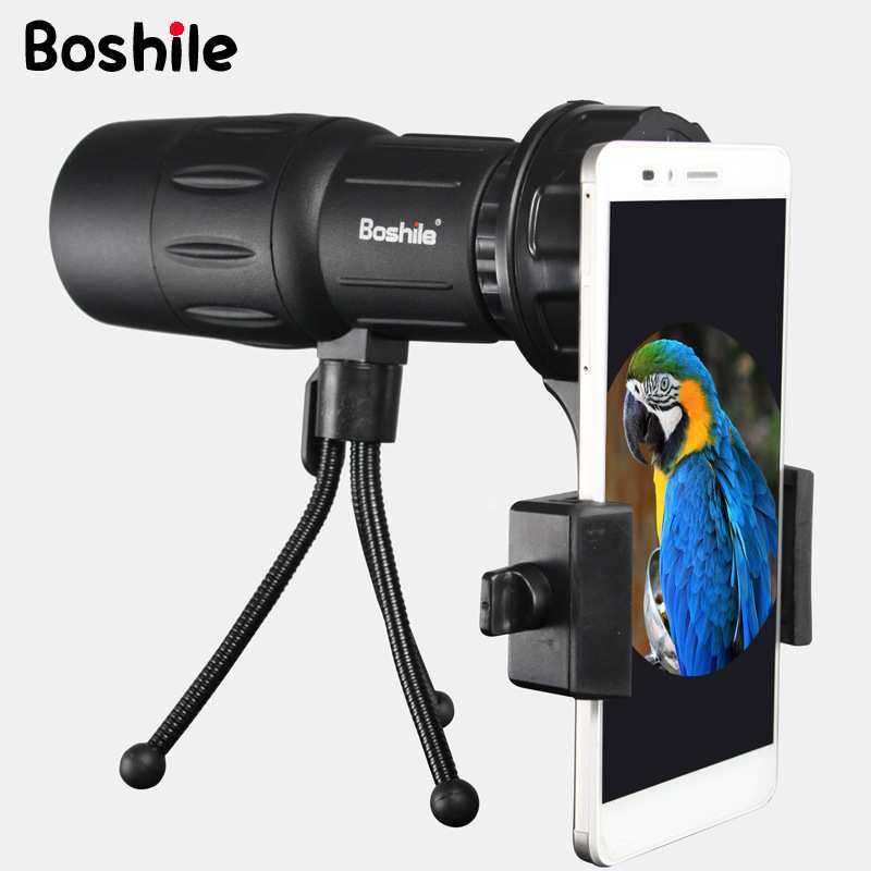 手机望远镜单筒高倍高清10×42 支架拍照迷你望远镜户外