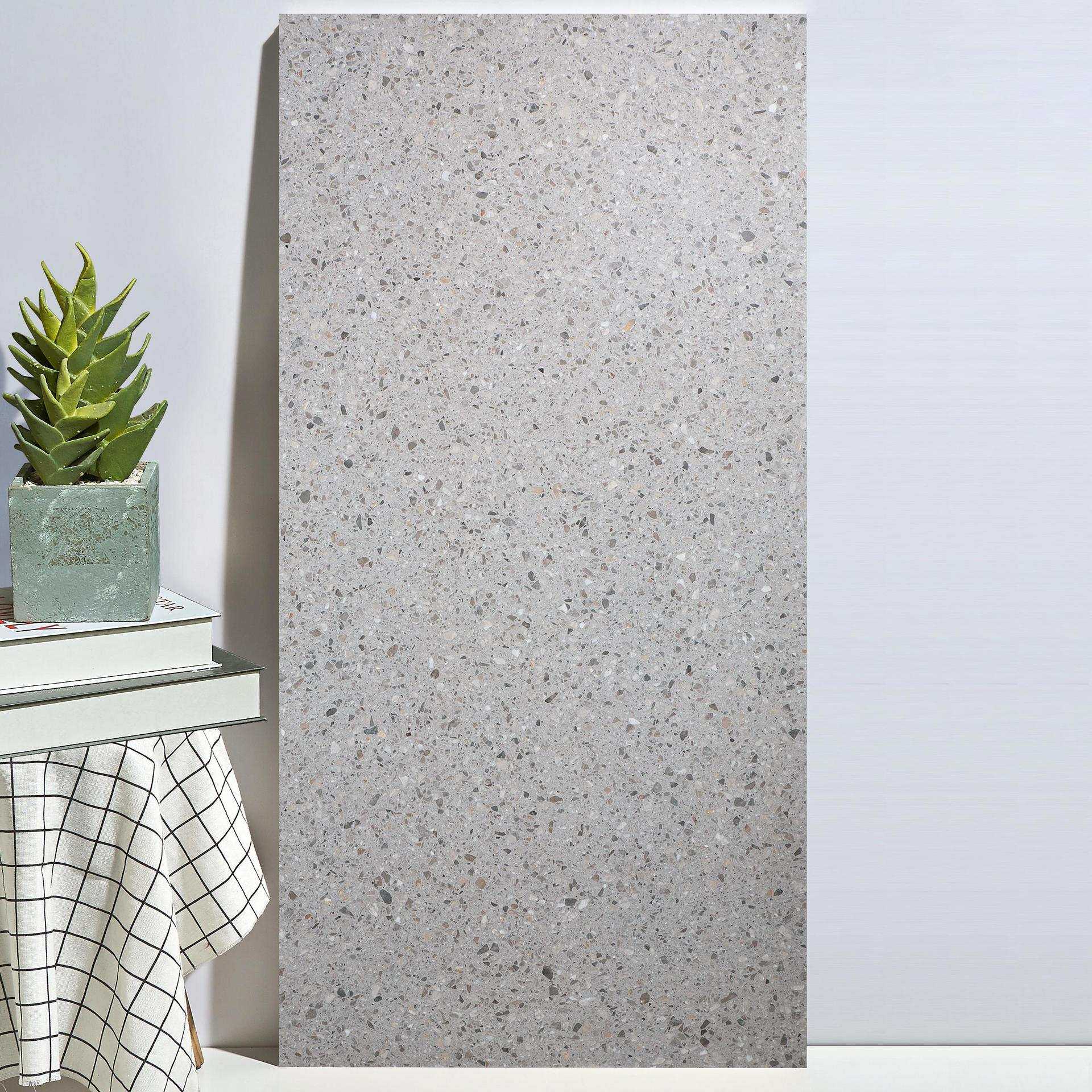 南城北爱小颗粒通体砖水磨石防滑客厅商场服装理发咖啡面包店地砖