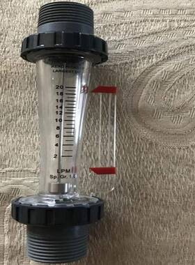 PVC外牙流量计 DOERS塑料浮子 转子流量计 UPVC外丝流量计2-20LPM