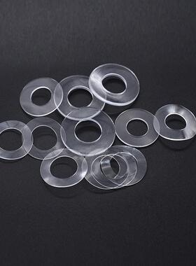 透明PVC软垫片白色平垫耐高温绝缘塑胶垫圈避震防漏密封圆胶M1M12