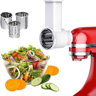 KitchenAid压面配件搭配凯膳怡厨师机绞肉灌香肠切菜器扭橙器工具