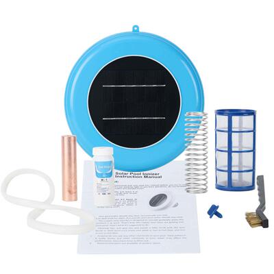 Solar pool ionizer太阳能铜银离子水处理器泳池水净化器purifier