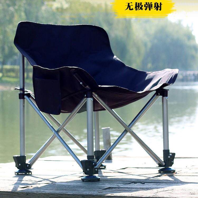 钓鱼月亮椅新型折叠全地形弹射腿月亮椅改装便携可升降舒适台钓椅