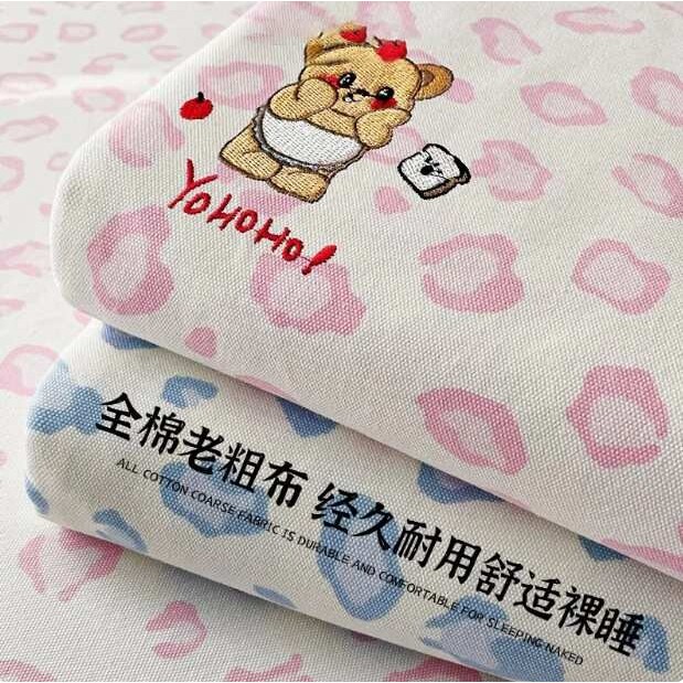 A类卡通儿童老粗布床单单件100棉加厚被单单人宿舍四季通用床笠3