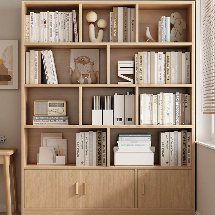 生态板书架落地置物架家用客厅一体靠墙柜储物柜简易耐用多格书柜,电子元器件市场,其它元器件,淘宝优惠券,粉丝福利购,淘宝优惠卷