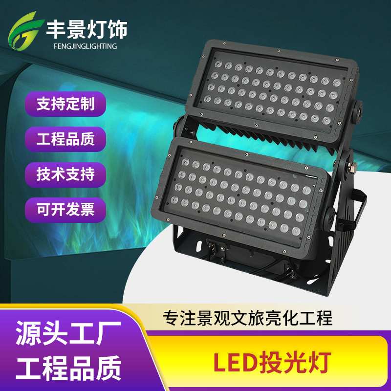 定制户外防水双头LED投光灯投射灯照树灯户外景区建筑洗墙灯