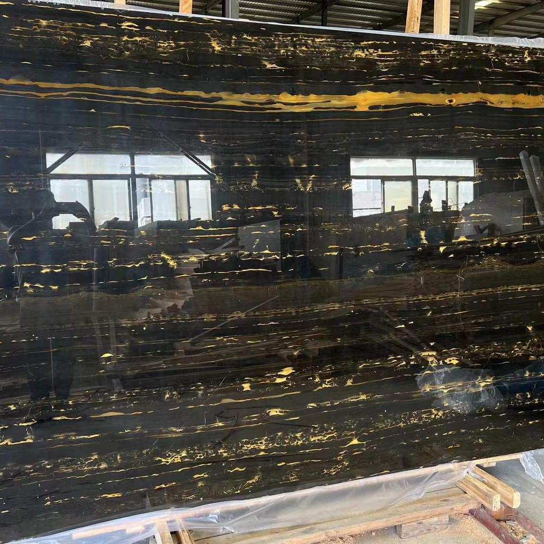 天然石材至遵黑金花大理石定制背景墙岛台橱柜台面石材桌面