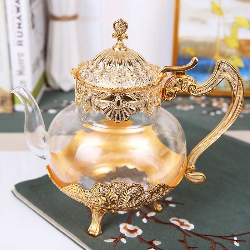 茶壶手工小茶壶家用酒壶玻璃金属壶家用咖啡壶凉水壶酒工艺品酒具