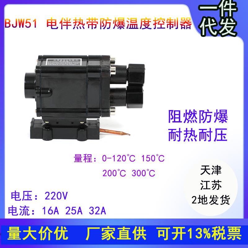 天津电伴热带BJW51防爆温度控制器 温控接线盒220V防爆温控器