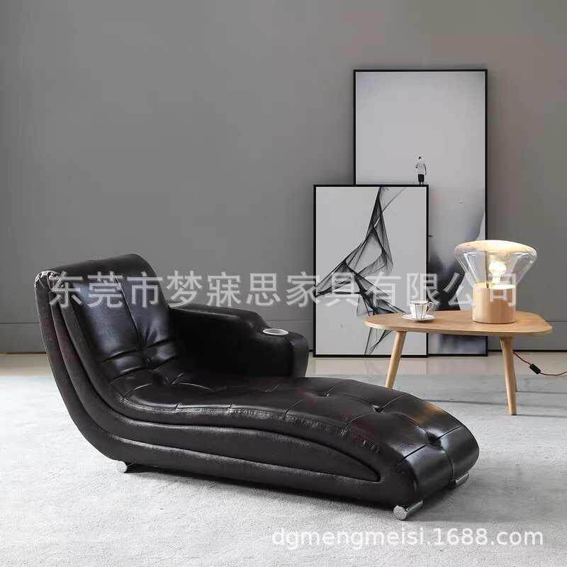 真皮贵妃椅心理咨询室沙发催眠椅放松椅心理辅导午休躺椅按摩椅床