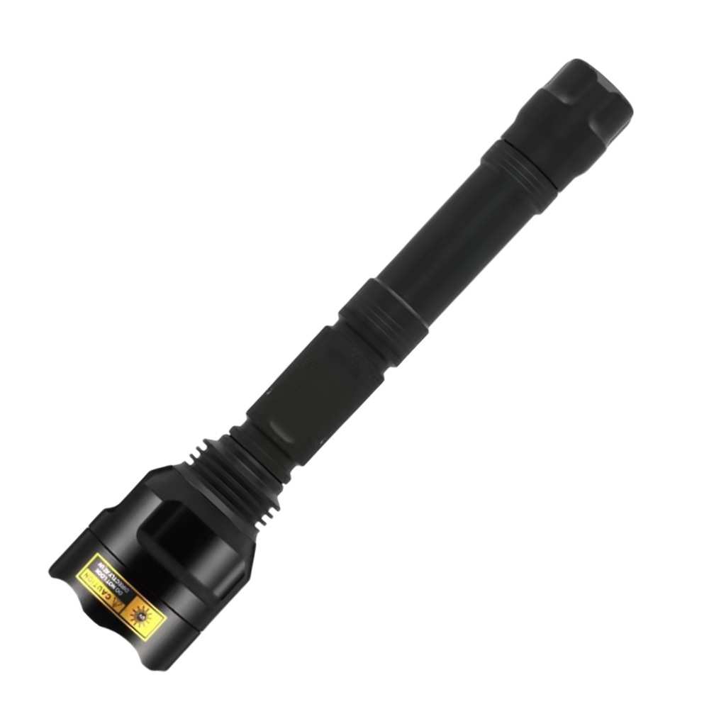 C8长款手电UV固化验钞猫癣检测黑镜紫光UV电筒365nm使用两节18650