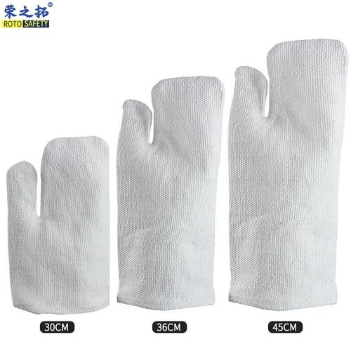 防火隔热石棉手套耐高温长款透气防烫阻燃热烤炉工业锅炉劳保防护