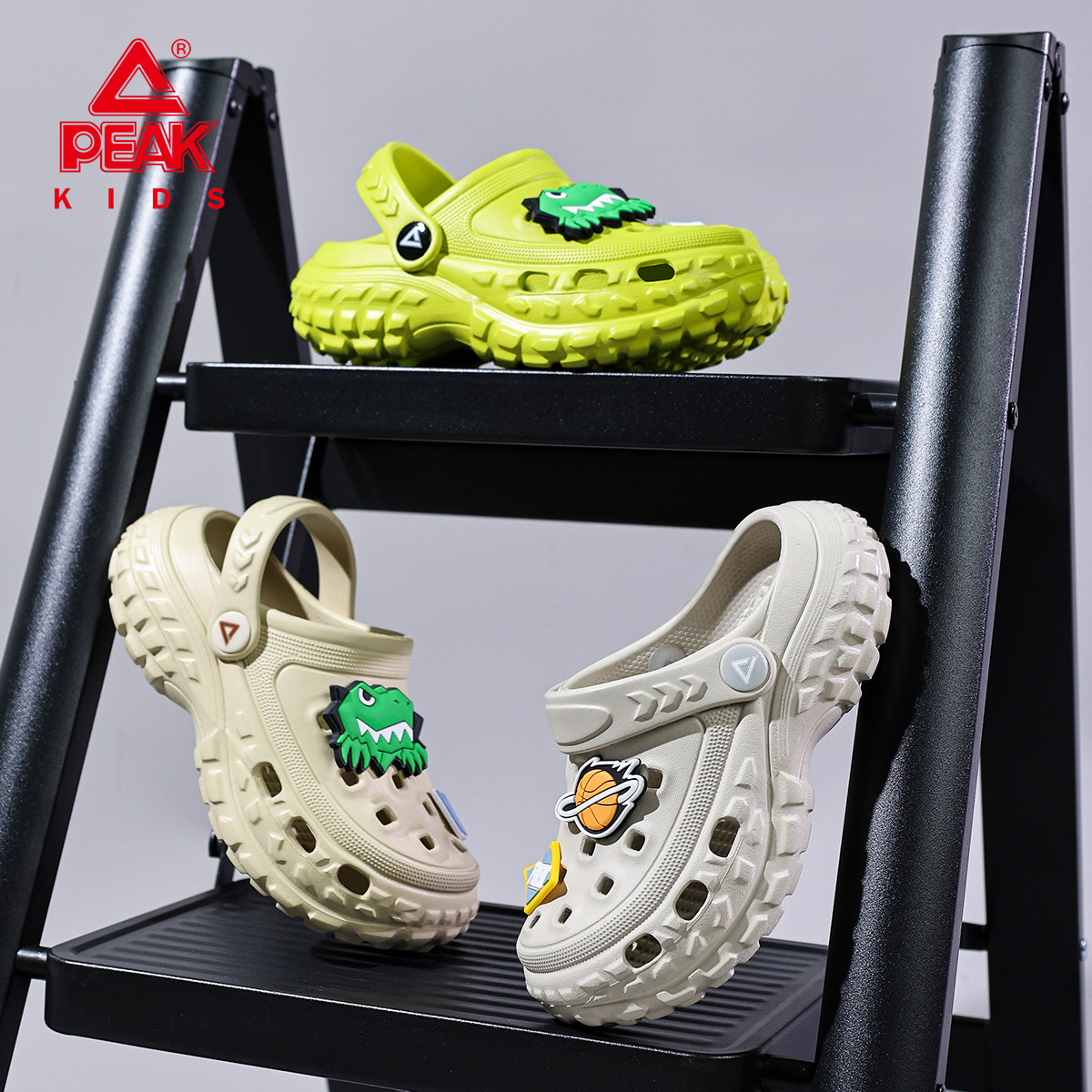 匹克儿童洞洞鞋拖鞋男童夏季新款外穿2026男孩大童青少年凉鞋防滑