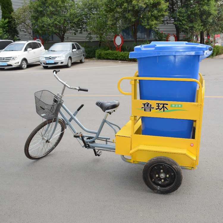 不锈钢垃圾车户外街道三轮环卫保洁车物业清洁人力手推