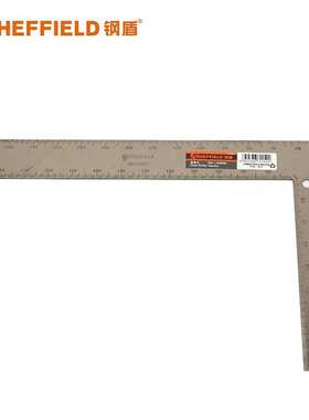 钢盾 S079002 直角尺600*400mm L型尺 不锈钢双面刻度尺/[1把]