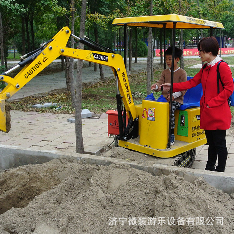 可坐人的挖机 广场摆摊地摊游戏项目 地摊娱乐设备项目
