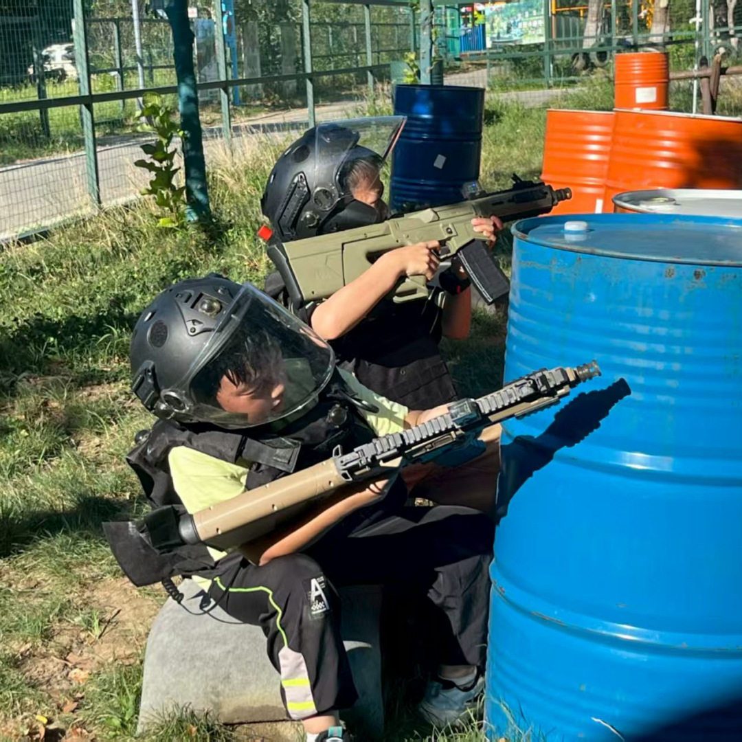 鹰部落枪林弹雨气炮枪厂家户外射击游戏设备共享水炮水枪游乐大炮