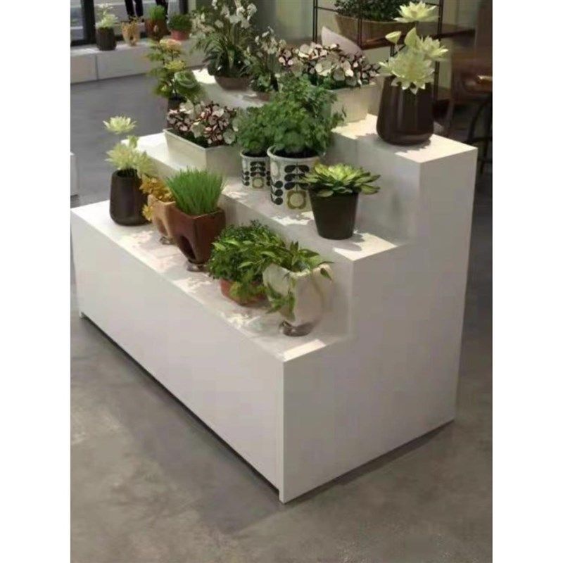 台阶型中岛柜展示柜梯形样品展示架鞋柜柜台展柜鲜花货架礼品货架