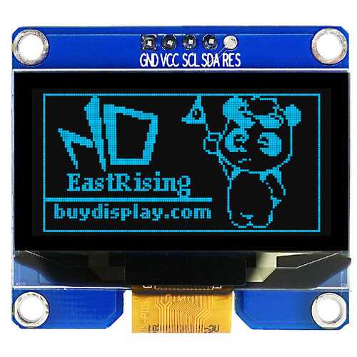 蓝色1.5寸OLED显示模块128x64点阵I2C串口适用于Arduino和树霉派