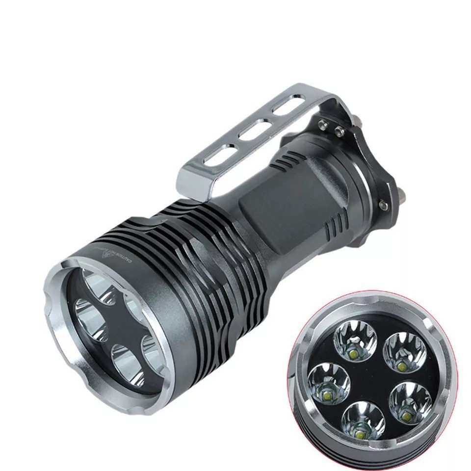 5T6手提强光探照灯手电筒LED充电探洞搜索户外露营应急照明电筒L2