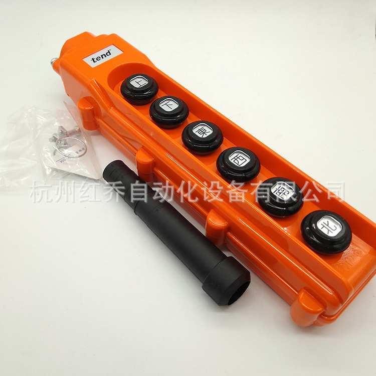 天得防雨直接式吊车开关 250V15A 6按纽天车手柄开关 THS-8222