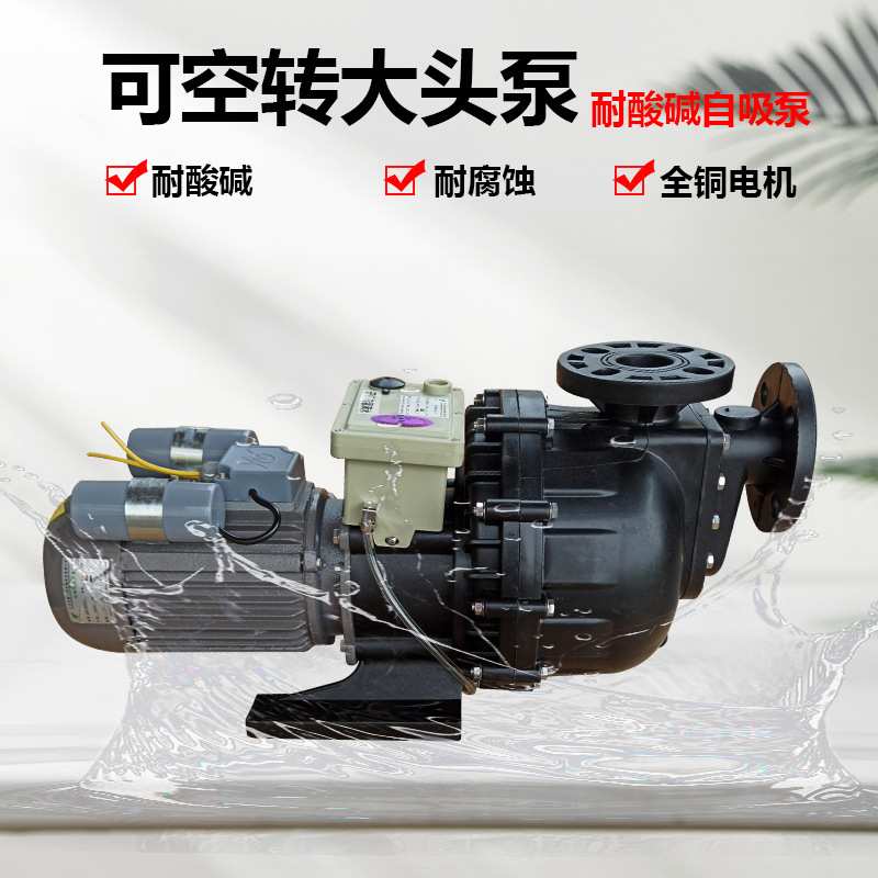 可空转自吸泵大头马肚泵自吸废水污水提升排污泵化工泵220V耐腐蚀