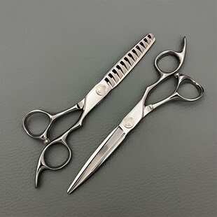 VG10美发剪刀 全数控理发剪  鱼骨剪  M-6英寸 高档剪刀 牙剪
