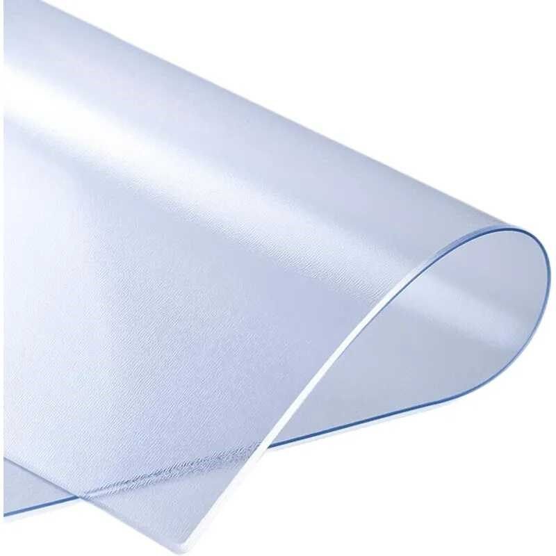 pvc透明桌布防水防油防烫正方形餐桌茶几课桌垫长方形实厚黑磨砂