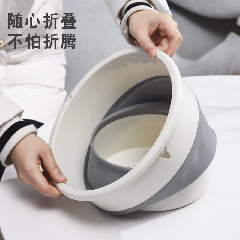 家用无盖桌面垃圾桶厨房客厅折叠大号便携式收纳桶厕所卫生间纸篓