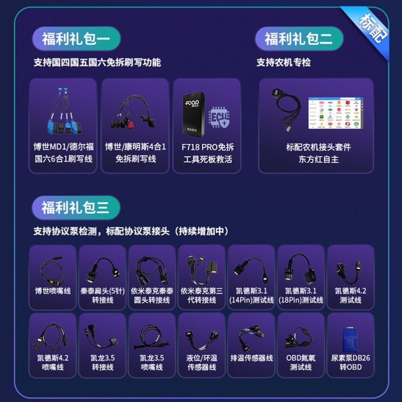 爱夫断F9S-车柴油车诊断仪汽D电脑故障检测仪柴汽通用故障诊卡仪