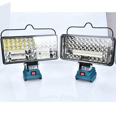 适用牧田LED工作灯车灯户外照明Makita18V 14V双USB电池78寸提手