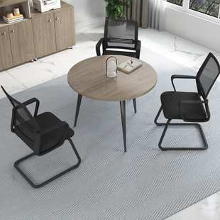 小型洽谈桌椅组合简约现代公司商务接待洽谈桌休息区休闲会客圆桌