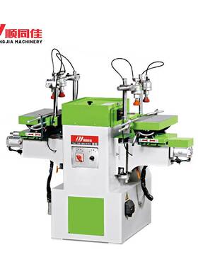 MS-3112自动双头榫眼机木工门窗家具打榫机实木双工位开榫设备