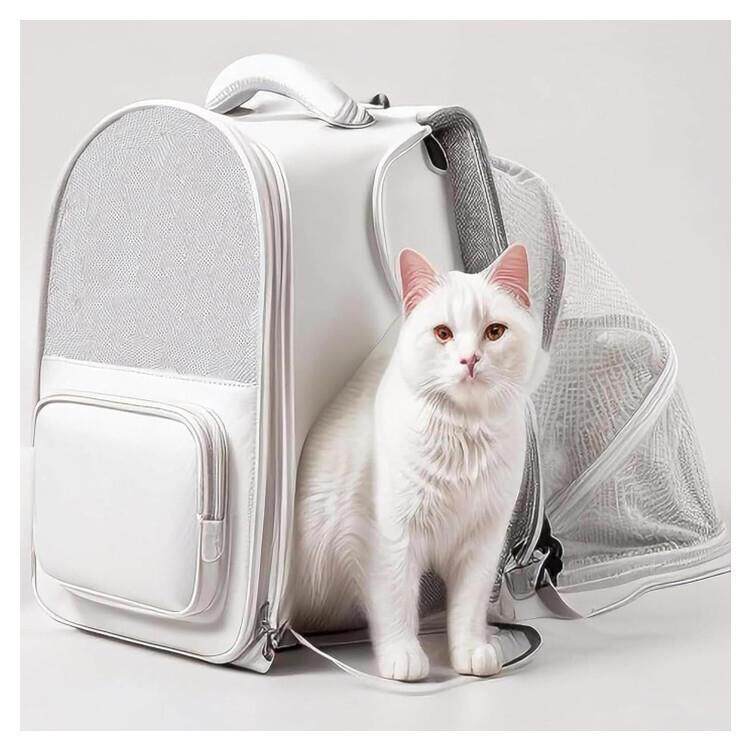 猫包外出便携猫背包背带可扩展宠物背包,带透气网格,可折叠狗背包