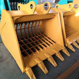 小型网格斗矿山斗栅格斗设备沟渠清洁用挖机筛分斗机器