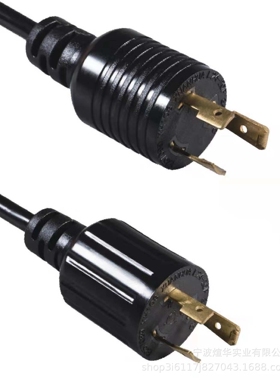 厂家供应XL2420P-A发电机插头L24-20P   347V美规电源线自锁插