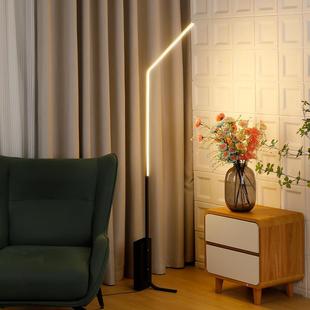 落地灯北欧客厅简约现代led床头温馨卧室书房ins风创意个性弧线灯